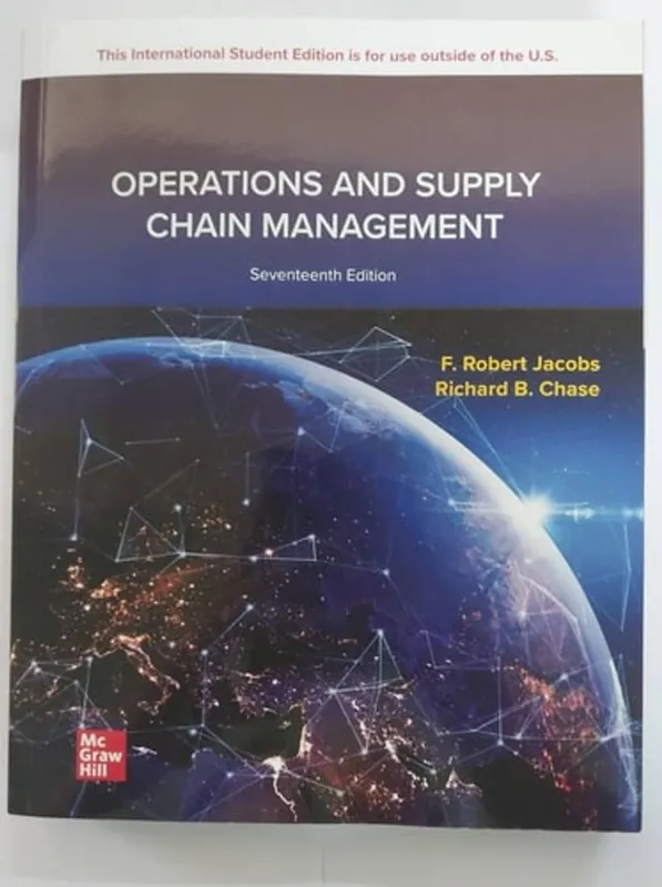 ISE Operations and Supply Chain Management - Author Unknown Alleen Vandaag