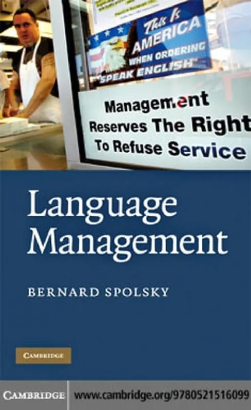 Lage Kosten Language Management - Bernard Spolsky