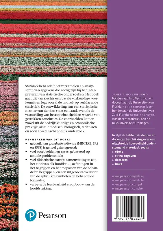 Statistiek, 12e editie - James T. McClave; Terry Sincich; Sytse Knypstra Alleen Vandaag