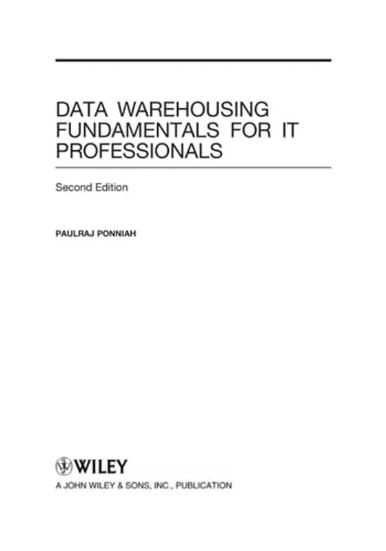 Data Warehousing Fundamentals for IT Professionals - Paulraj Ponniah Lage Prijs