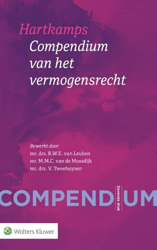 Compendium vermogensrecht voor de rechtspraktijk - M.M.C. van de Moosdijk; V. Tweehuysen Bestseller