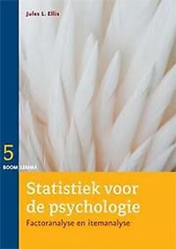 factor- en itemanalyse - Jules L. Ellis Gratis Retour