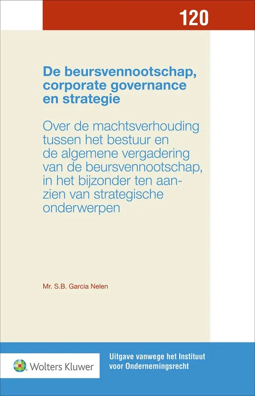 Bestseller De beursvennootschap, corporate governance en strategie