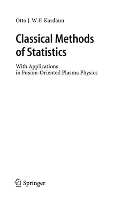 Speciale Aanbieding Classical Methods of Statistics - Otto J.W.F. Kardaun