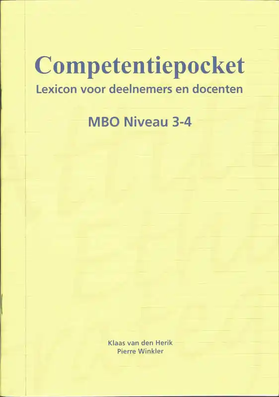 Lage Prijs MBO niveau 3-4 - K. van den Herik; P. Winkler