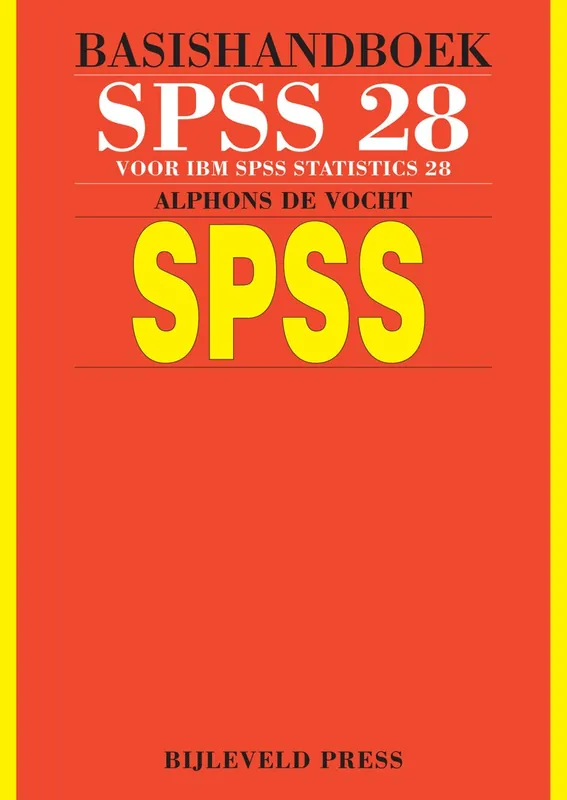 Seizoensaanbieding Basishandboek SPSS 28 - Alphons de Vocht