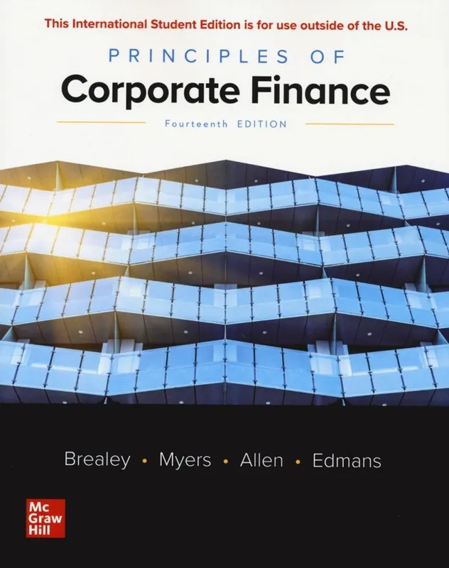 Principles of Corporate Finance ISE - Richard Brealey; Stewart Myers; Franklin Allen; Alex Edmans Seizoensaanbieding