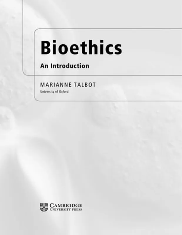 Beperkte Voorraad Bioethics: An Introduction - Marianne Talbot