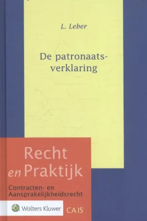 Alleen Vandaag De patronaats-verklaring - L. Leber