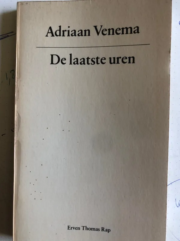 Op = Op De laatste uren - Adriaan Venema