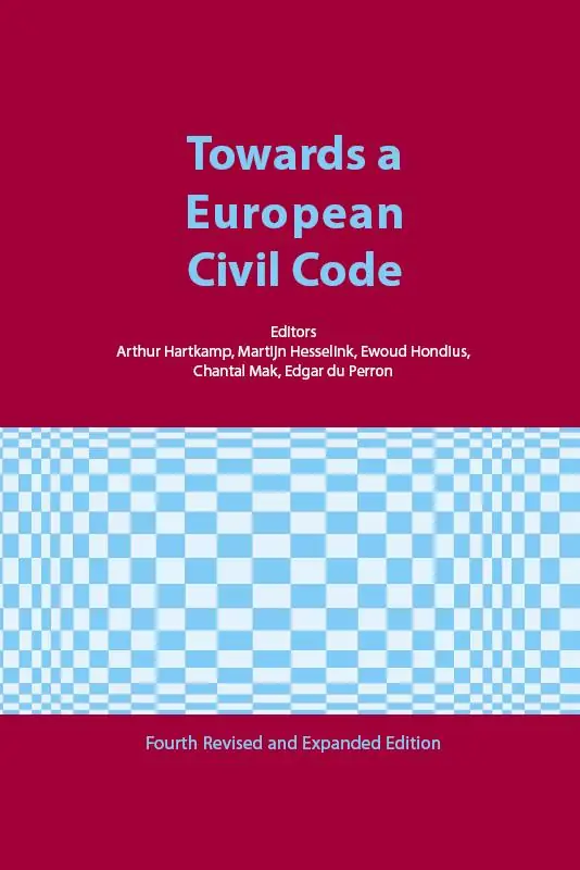 Alleen Vandaag Towards a European Civl Code - Hartkamp A.; Hesselink M.; Hondius E.