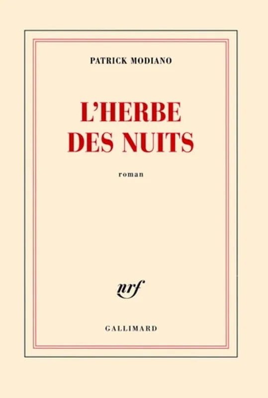 L'herbe des nuits roman - Patrick Modiano Beste Prijs