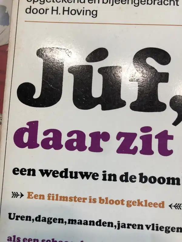Beperkt Aanbod juf daar zit een weduwe in de boot - H.Hoving