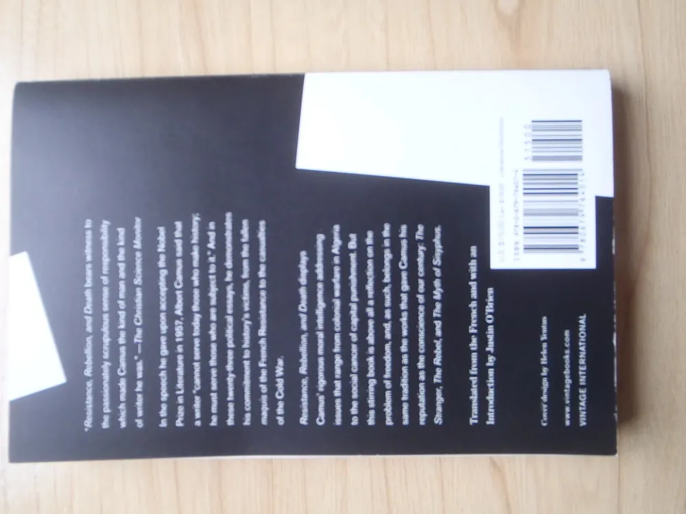 Laatste Kans Resistance, rebellion, and death - Albert Camus