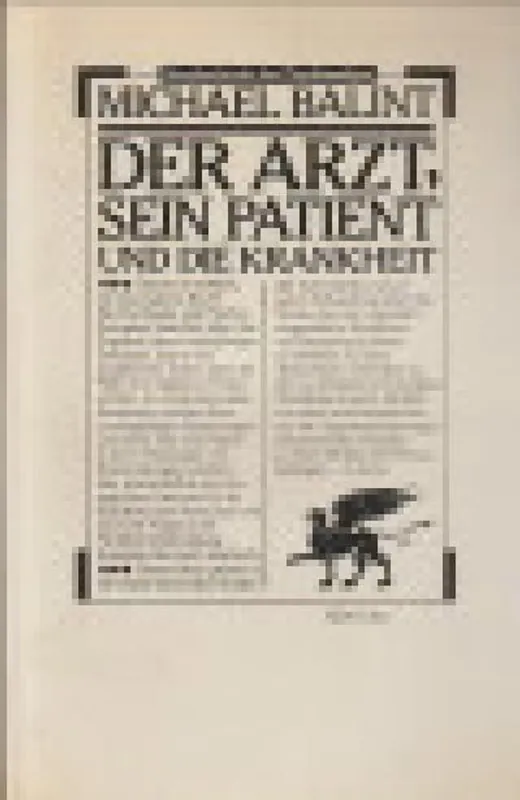 Der Arzt, sein Patient und die Krankheit - BALINT, MICHAEL Gecertificeerd