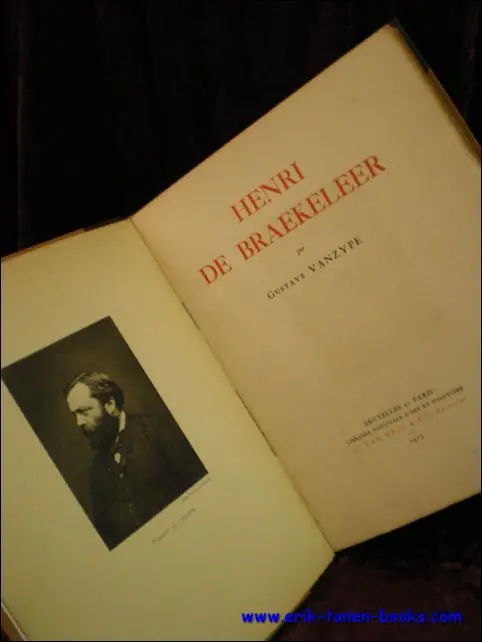 Dagaanbieding HENRI DE BRAEKELEER, tirage de 550ex - VANZYPE, Gustave;