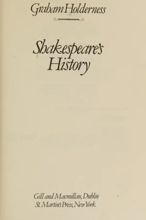 Direct Verzonden Shakespeare's history - Graham Holderness