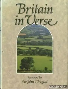 Gratis Verzending Britain in verse - Slingsby, Janet