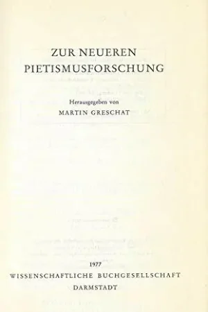 Zur neueren Pietismusforschung - Greschat, Martin Gereduceerde Prijs