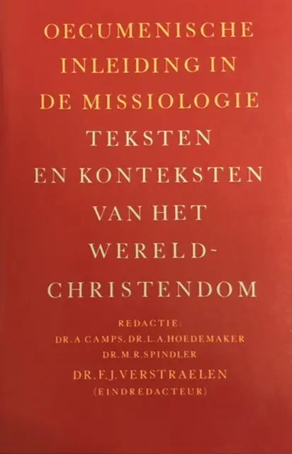 Oecumenische inleiding in de missiologie - F. VERSTRAELEN Koopje