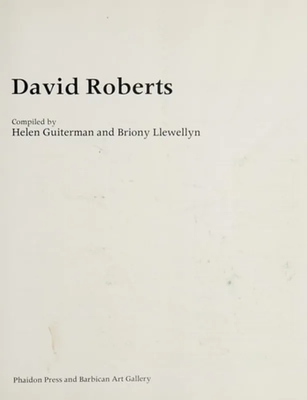 Exclusieve Aanbieding David Roberts - Helen Guiterman