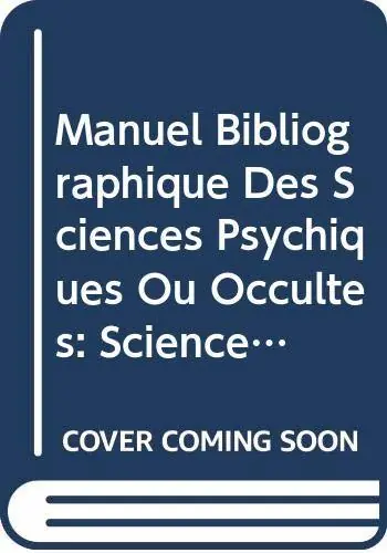 Manuel bibliographique sciences psychiq - Caillet Nu Kopen