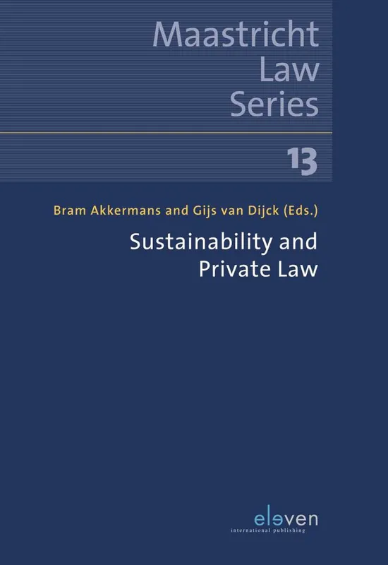 Sustainability and Private Law / 1st Edition Nu Kopen