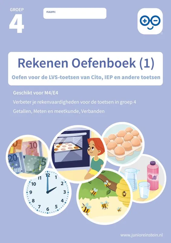 Koop Online Rekenen Oefenboek 1 groep 4 Geschikt voor de LVS-toetsen van het Cito 3.0 - M4/E4 / Druk 1