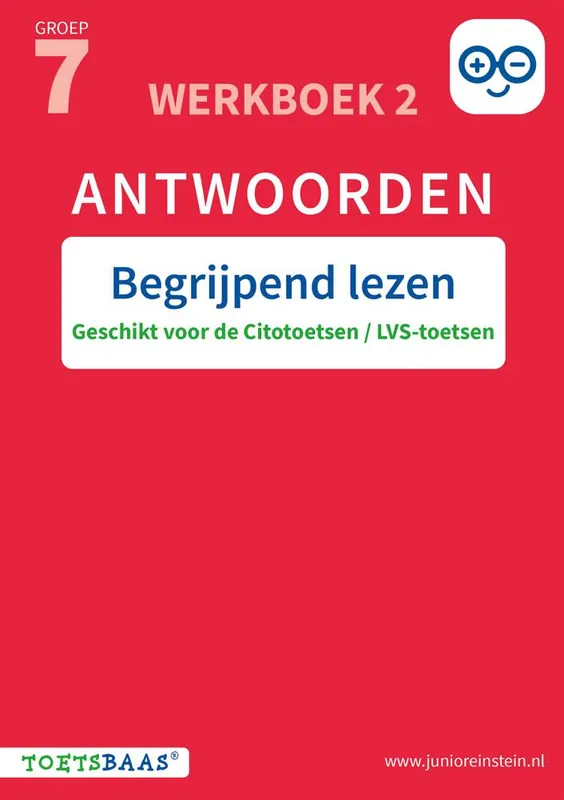 Begrijpend lezen antwoordenboek 2 groep 7 Werkboek / Druk 1 Direct Verzonden